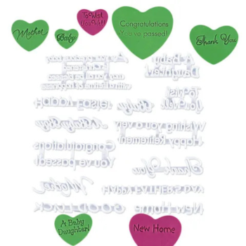 SEASONAL QUOTES COOKIE PRESS STAMPEMBOSSER 13 PIECE SET (1)