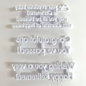 SEASONAL QUOTES COOKIE PRESS STAMPEMBOSSER 13 PIECE SET (4)