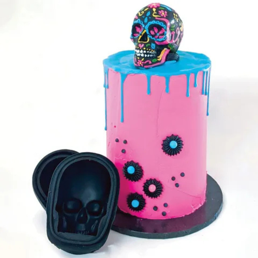 SINGLE SKULL SILICONE MOULD (3)