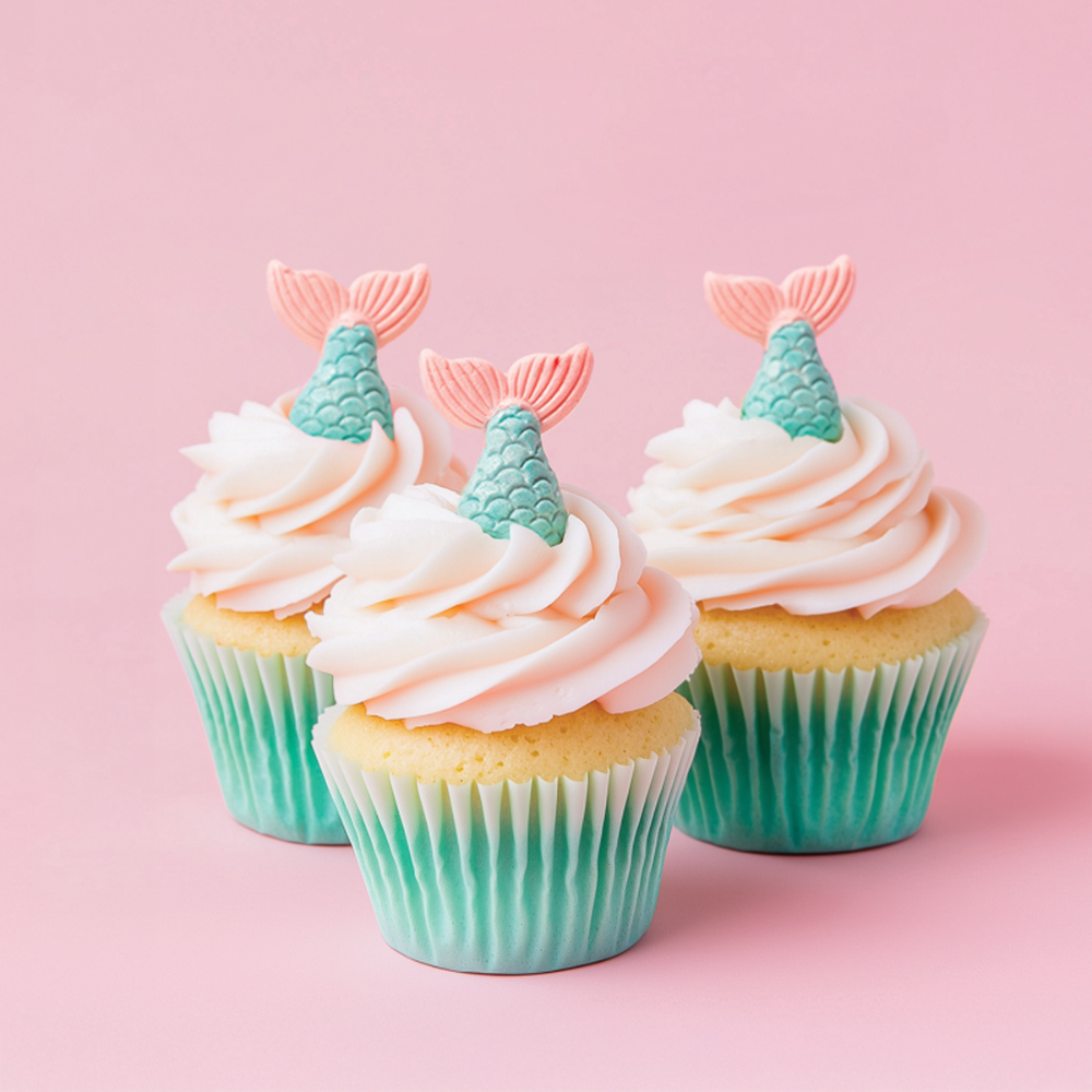 Sprinks Icing Decorations Mermaid Tails 8 Pack (2)