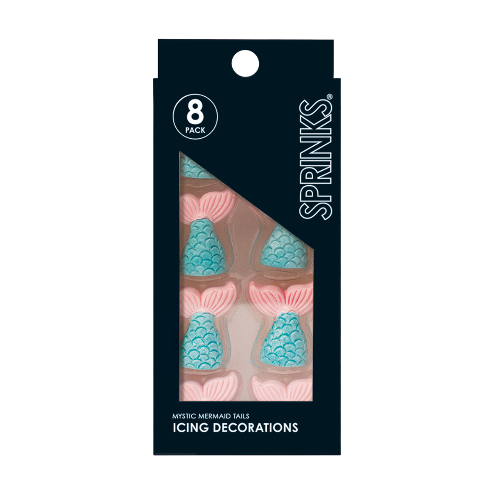 Sprinks Icing Decorations Mermaid Tails 8 Pack