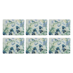 Ashdene Iris Garden Mint Coaster Set of 6