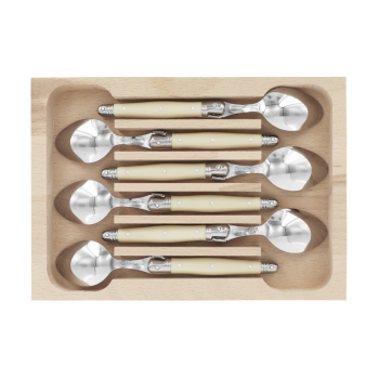 André Verdier Laguiole Coffee Spoon Ivory Set of 6