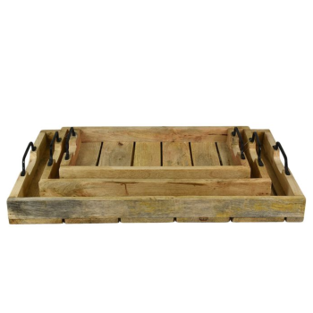 Assemble Mikael Wood Trays Set of 3