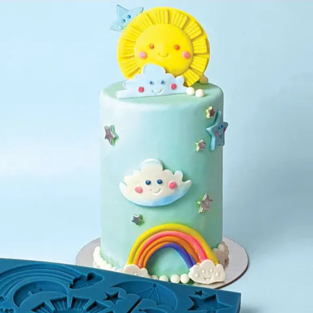CARTOON RAINBOW SKY SILICONE MOULD (1)