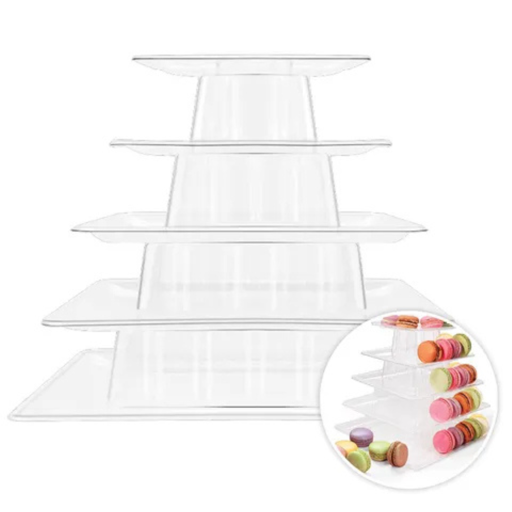 Cake Craft 5 TIER SQUARE MACARON STAND