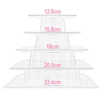 Cake Craft 5 TIER SQUARE MACARON STAND (1)