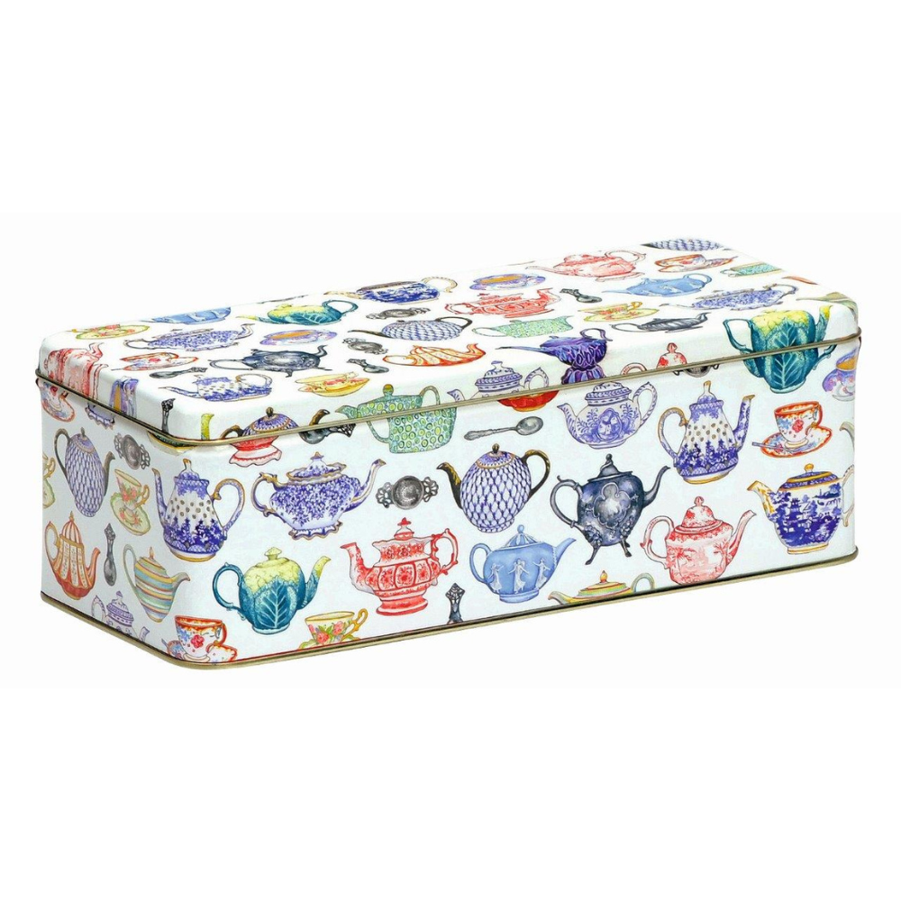 Elite Teacups & Teapots Long Deep Rectangle Tin