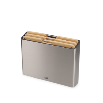 Joseph Joseph Folio Steel 3 Piece Bamboo Board Set