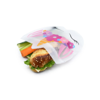 Melii PEVA Reusable Snack Bags 6pk FlowerUnicornRainbow (3)