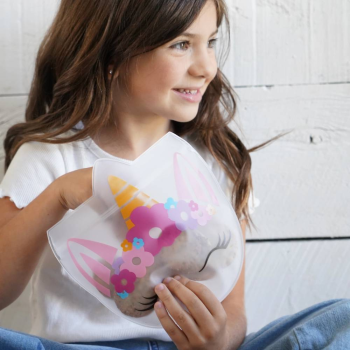 Melii PEVA Reusable Snack Bags 6pk FlowerUnicornRainbow (7)