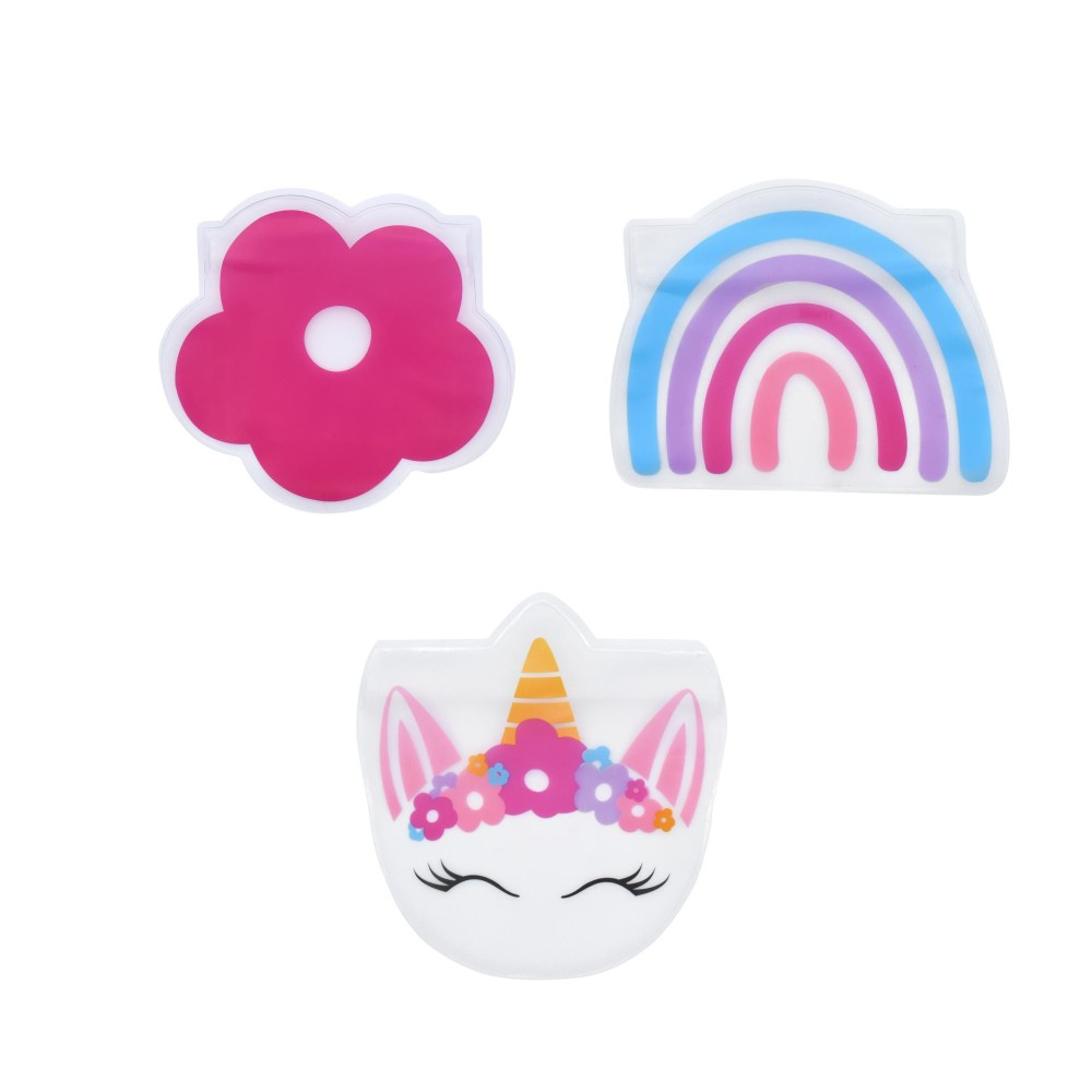 Melii PEVA Reusable Snack Bags 6pk FlowerUnicornRainbow