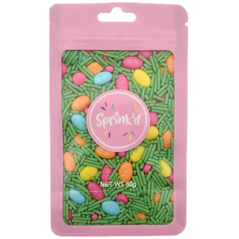 Sprink'd Pastel Eggs & Green Jimmies 60g