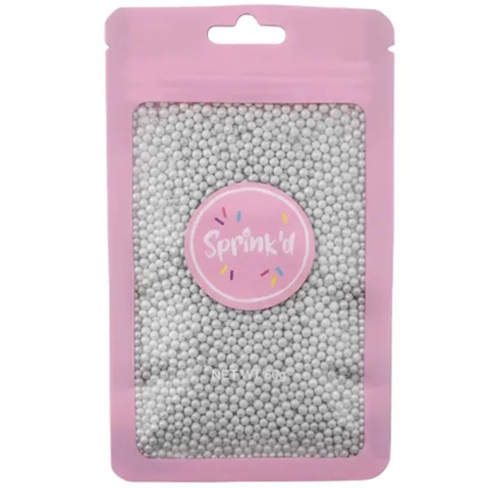 Sprink’d Sugar Balls 2mm Silver