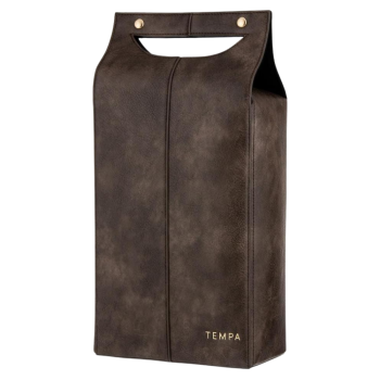 Tempa Harley Double Wine Bag Chocolate