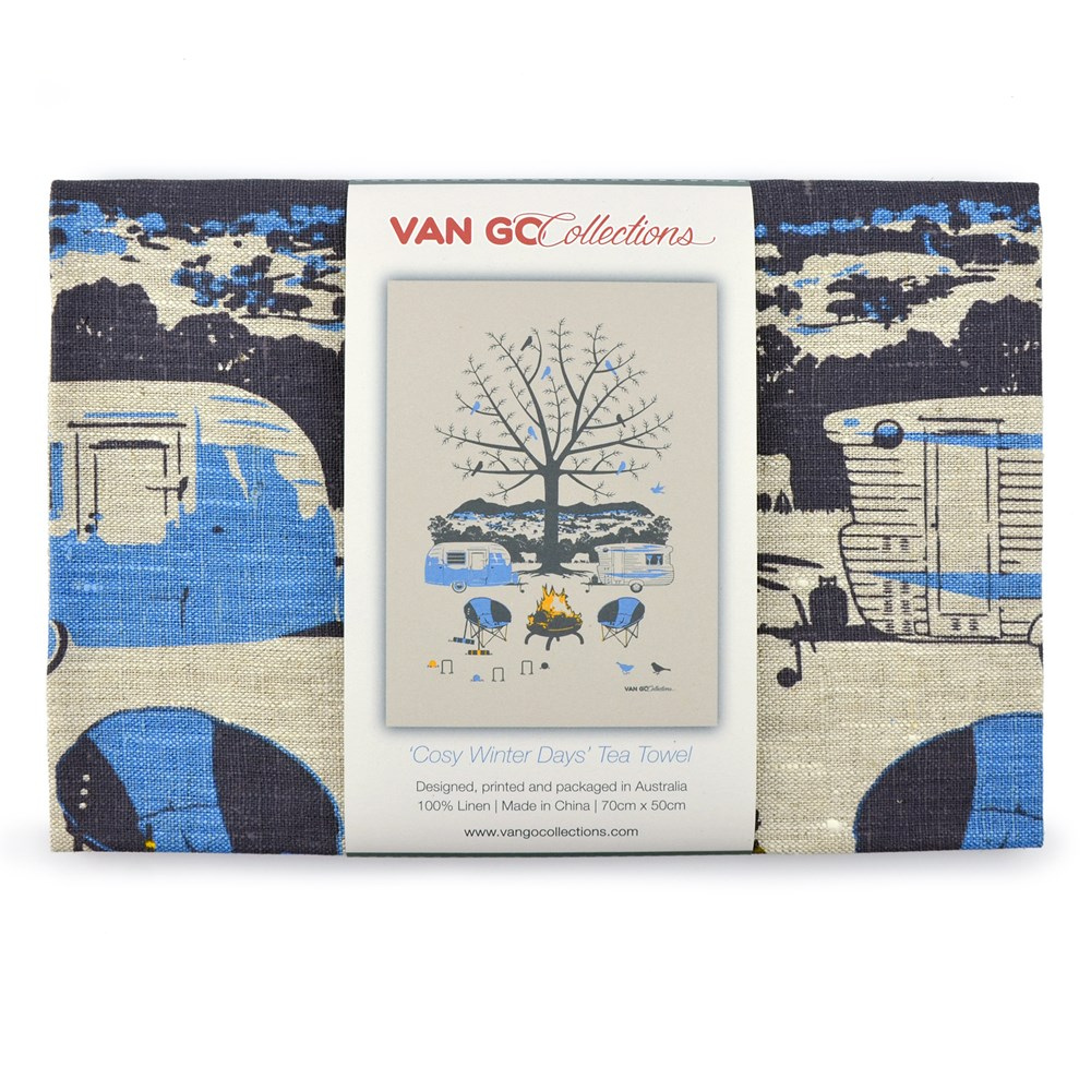 Van Go Collections Linen Tea Towel Winter (1)