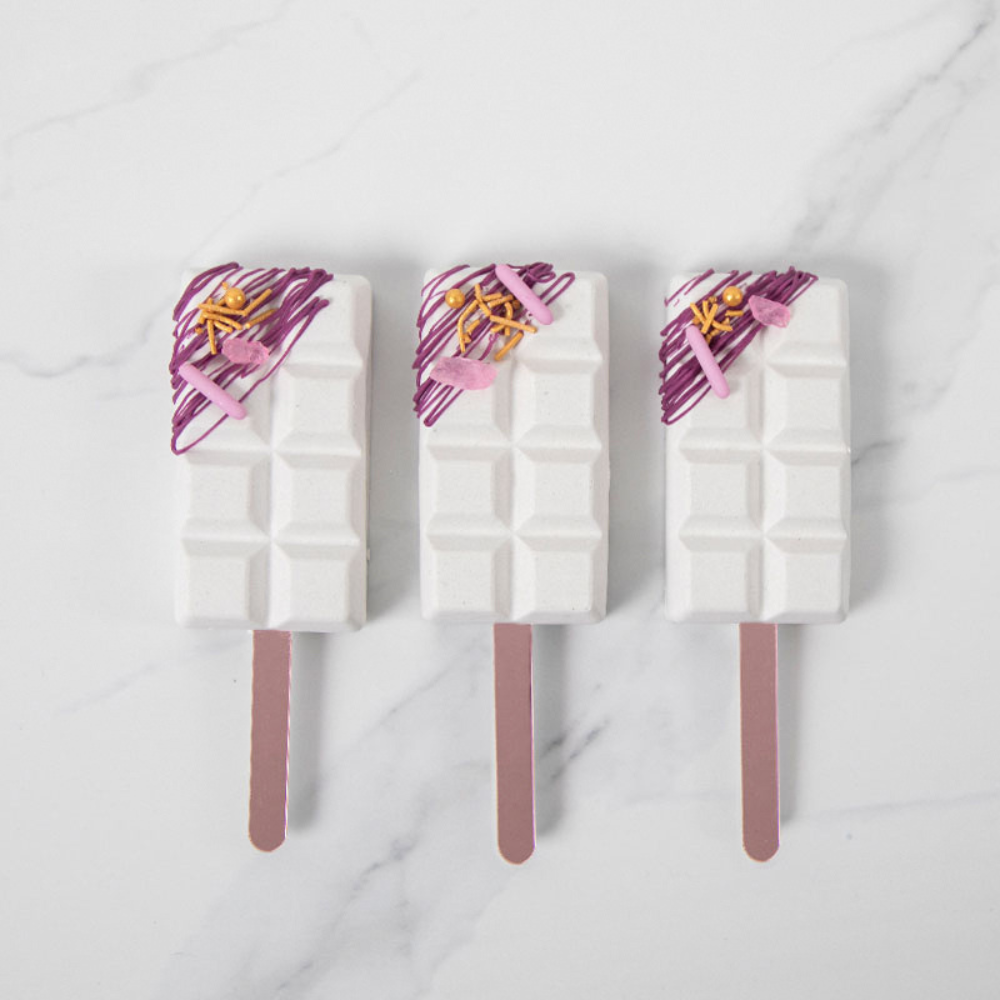 Acrylic CAKESICLE Sticks ROSE GOLD Pack of 25 (2)