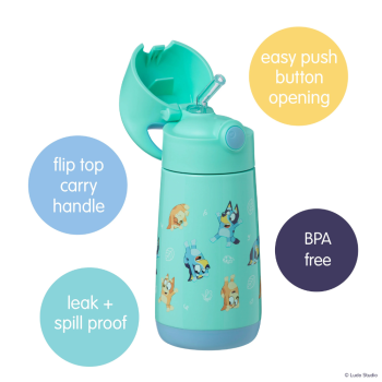 B.Box x Bluey Playtime Insulated Drink Bottle 350ml
