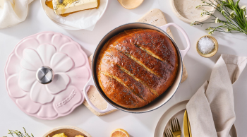 Cast Iron Casserole Shell Pink
