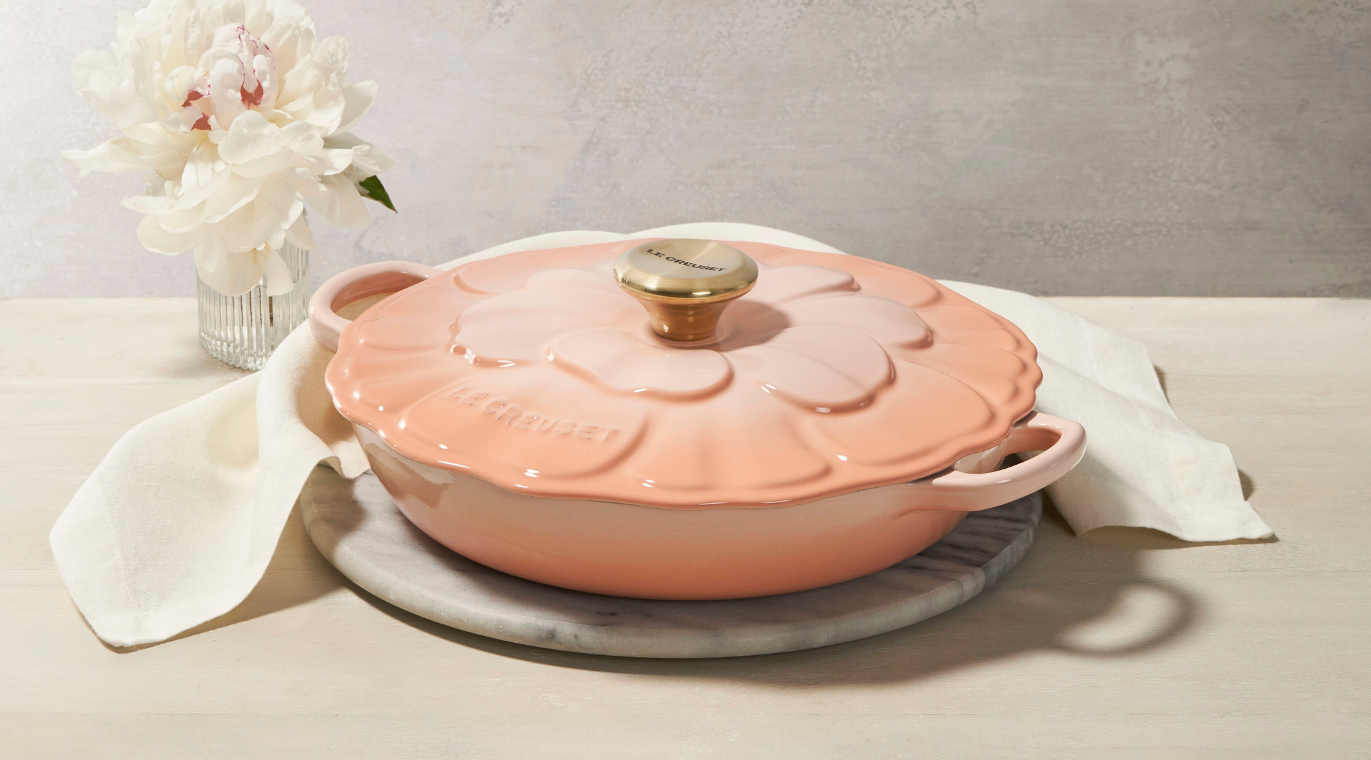 Cast Iron Shallow Casserole Pêche (1)