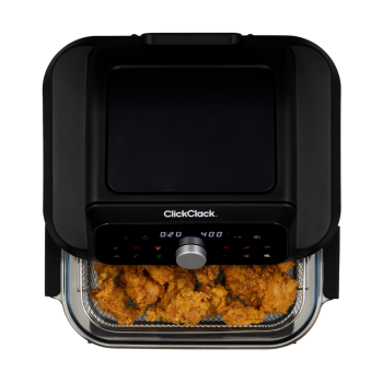 ClickClack Glass Container Air Fryer Black