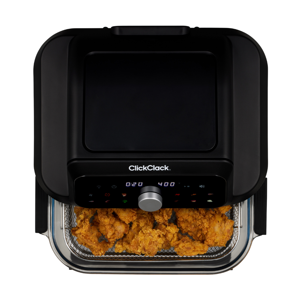 ClickClack Glass Container Air Fryer Black