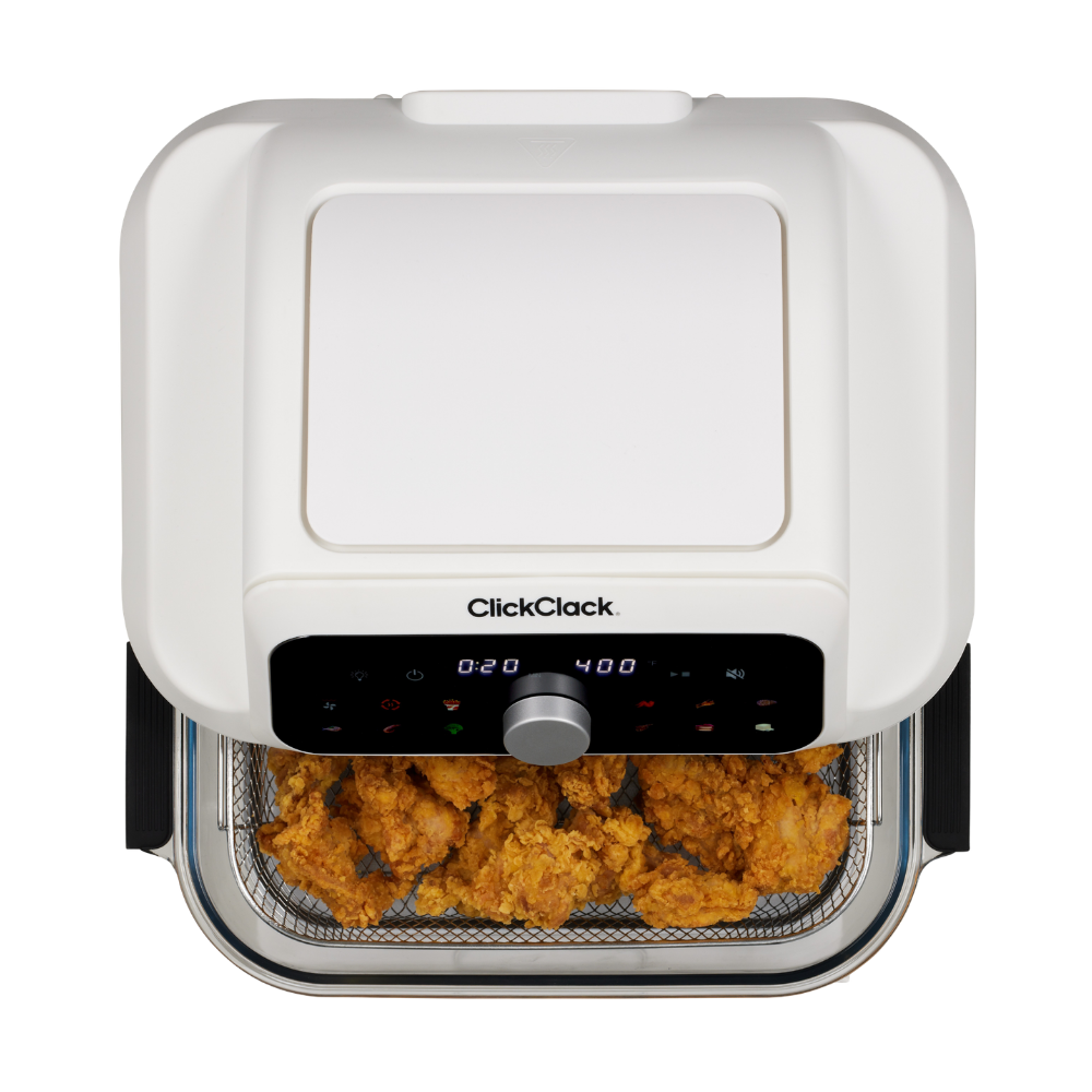 ClickClack Glass Container Air Fryer White