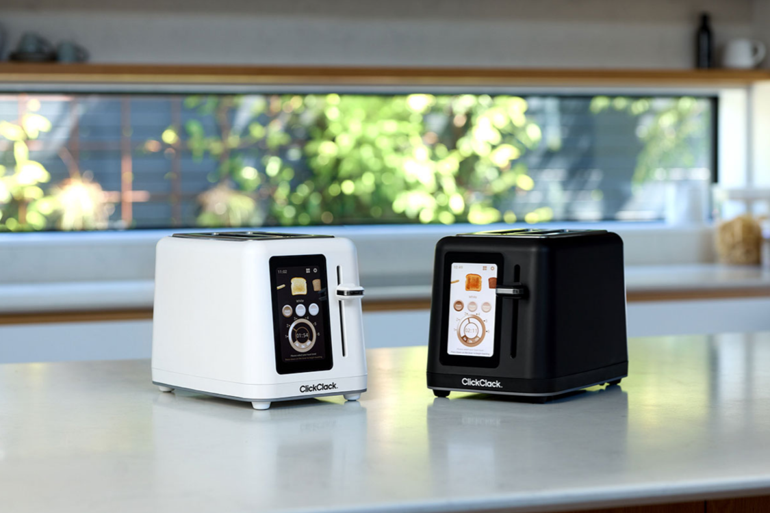 ClickClack Touch IQ Toaster 2 Slice Black (6)