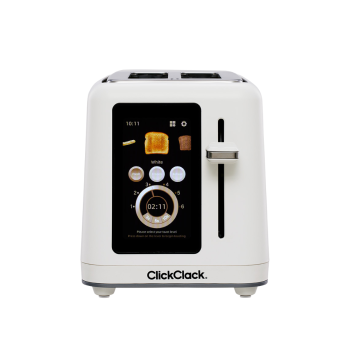 ClickClack Touch IQ Toaster 2 Slice White (4)