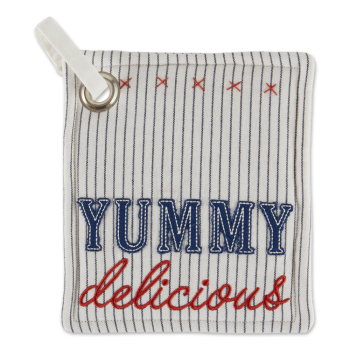 Design Imports Yummy Delicious Embellished Potholder