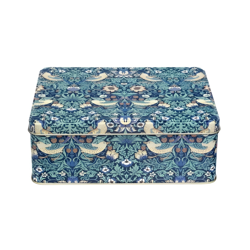 Elite Strawberry Thief Deep Rectangular Tin