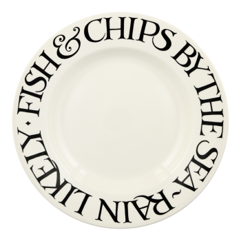 Emma Bridgewater Black Toast Fish & Chips Plate 27cm