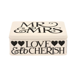 Emma Bridgewater Black Toast Mr & Mrs Deep Rectangle Tin
