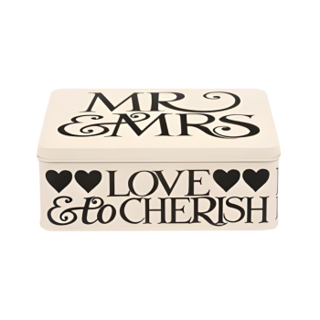 Emma Bridgewater Black Toast Mr & Mrs Deep Rectangle Tin