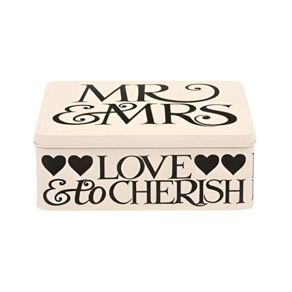 Emma Bridgewater Black Toast Mr & Mrs Deep Rectangle Tin