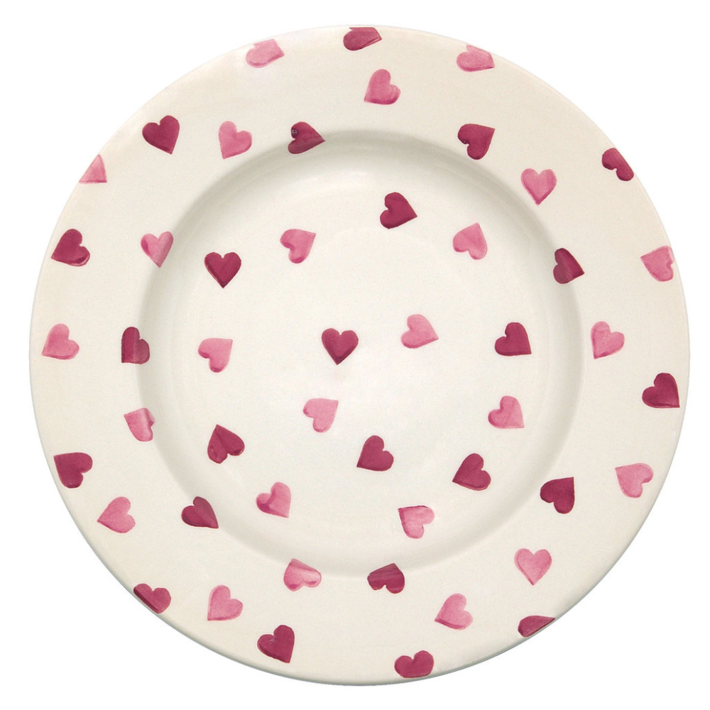 Emma BridgewaterPink Hearts Plate 27cm