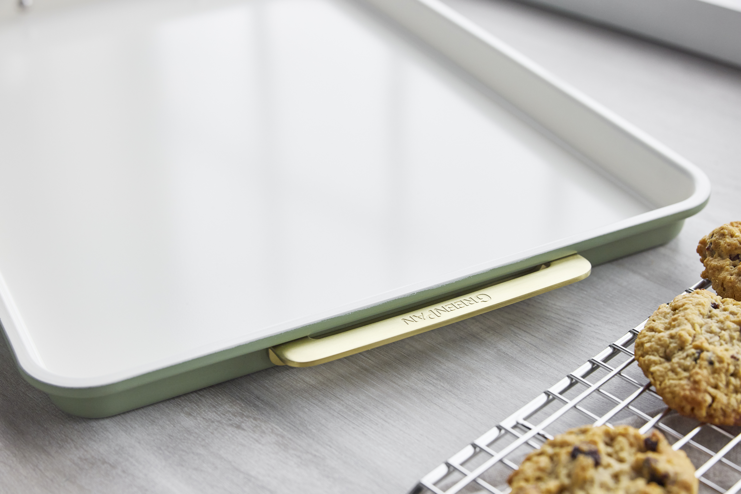 GreenPan Cookie Sheet Lifestyle Sage (5)