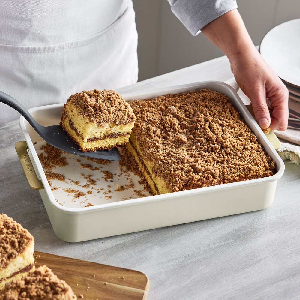 GreenPan Rectangular Cake Pan Cream (3)
