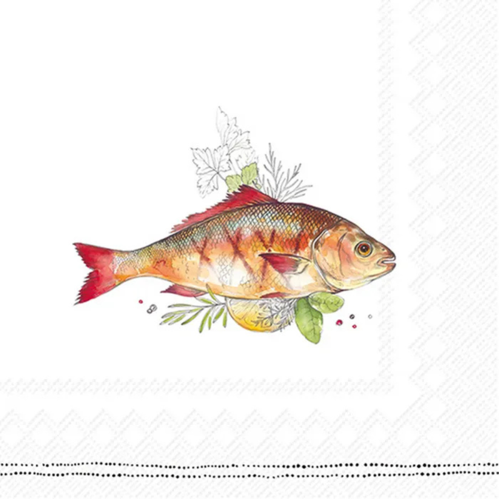 IHR Lunch Napkin Grilled Fish