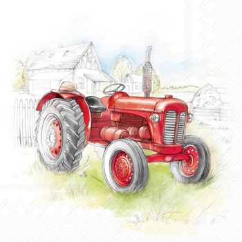 IHR Lunch Napkin Tractor