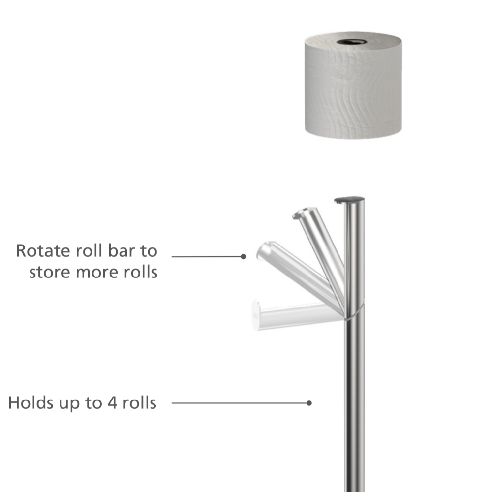 Joseph Joseph Luxe 2in1 Toilet Roll Holder (3)