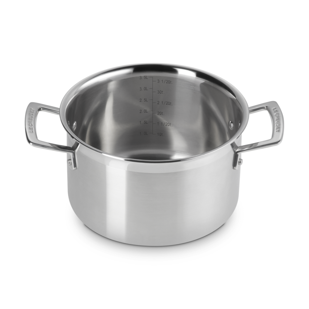 Le Creuset 3 Ply Stainless Casserole 20cm (3)