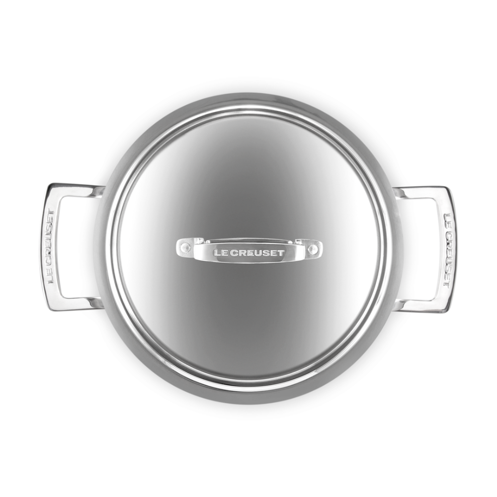 Le Creuset 3 Ply Stainless Casserole 20cm (4)