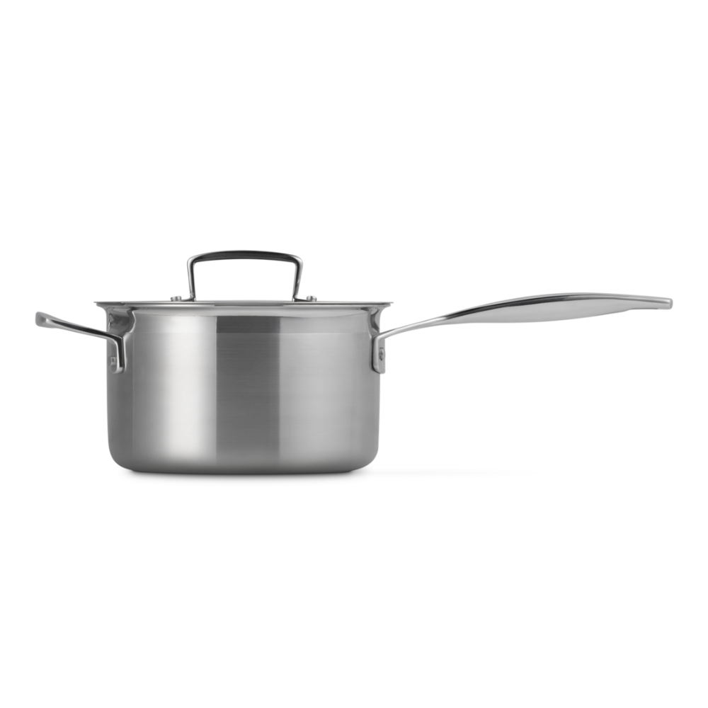 Le Creuset 3 Ply Stainless Saucepan 18cm (3)