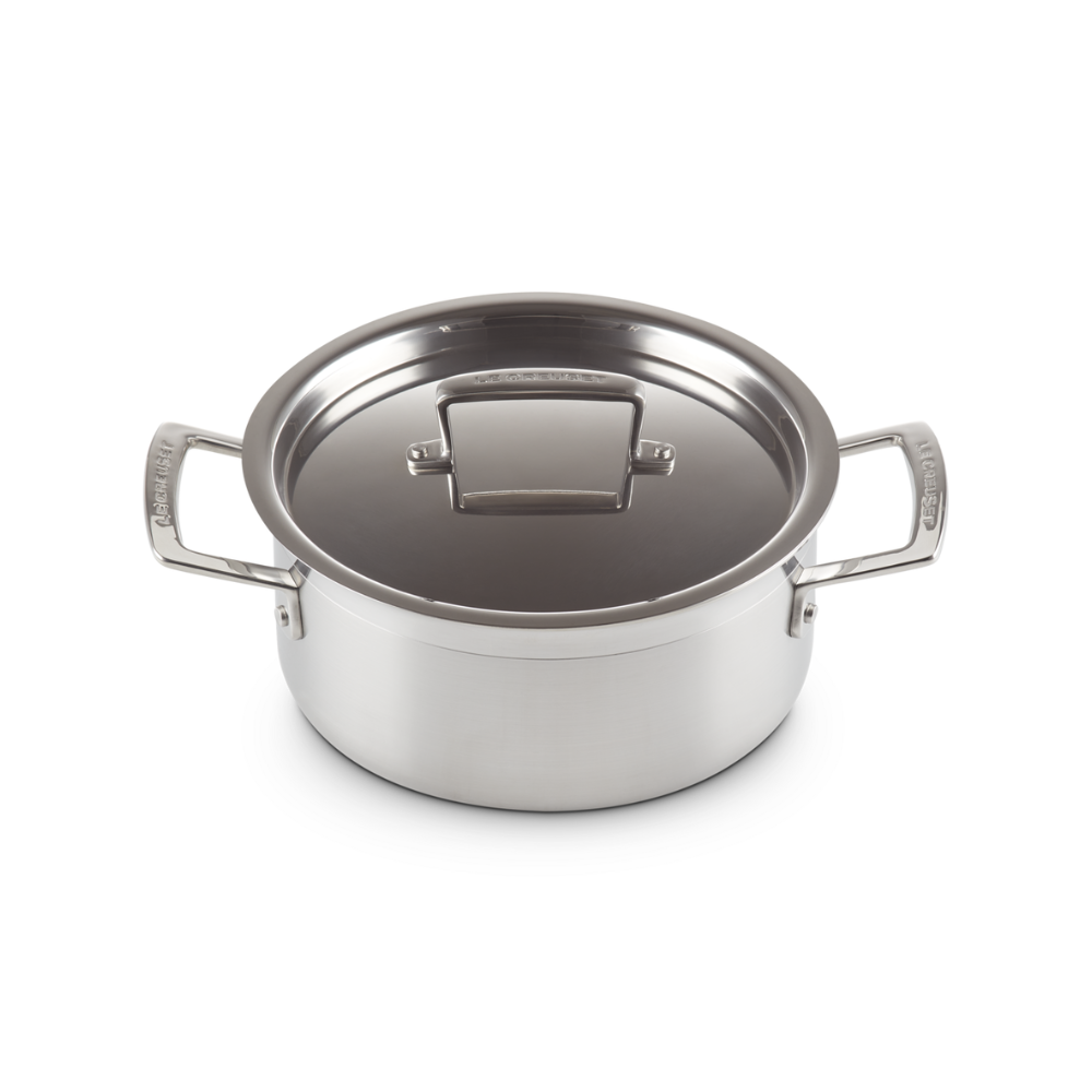 Le Creuset 3-ply Stainless Steel Casserole 20cm (3)