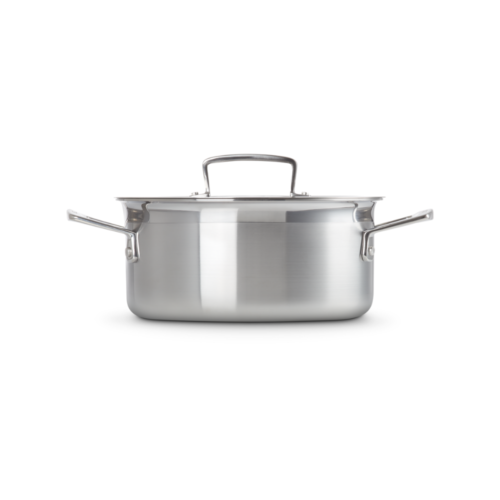 Le Creuset 3-ply Stainless Steel Casserole 20cm (4)