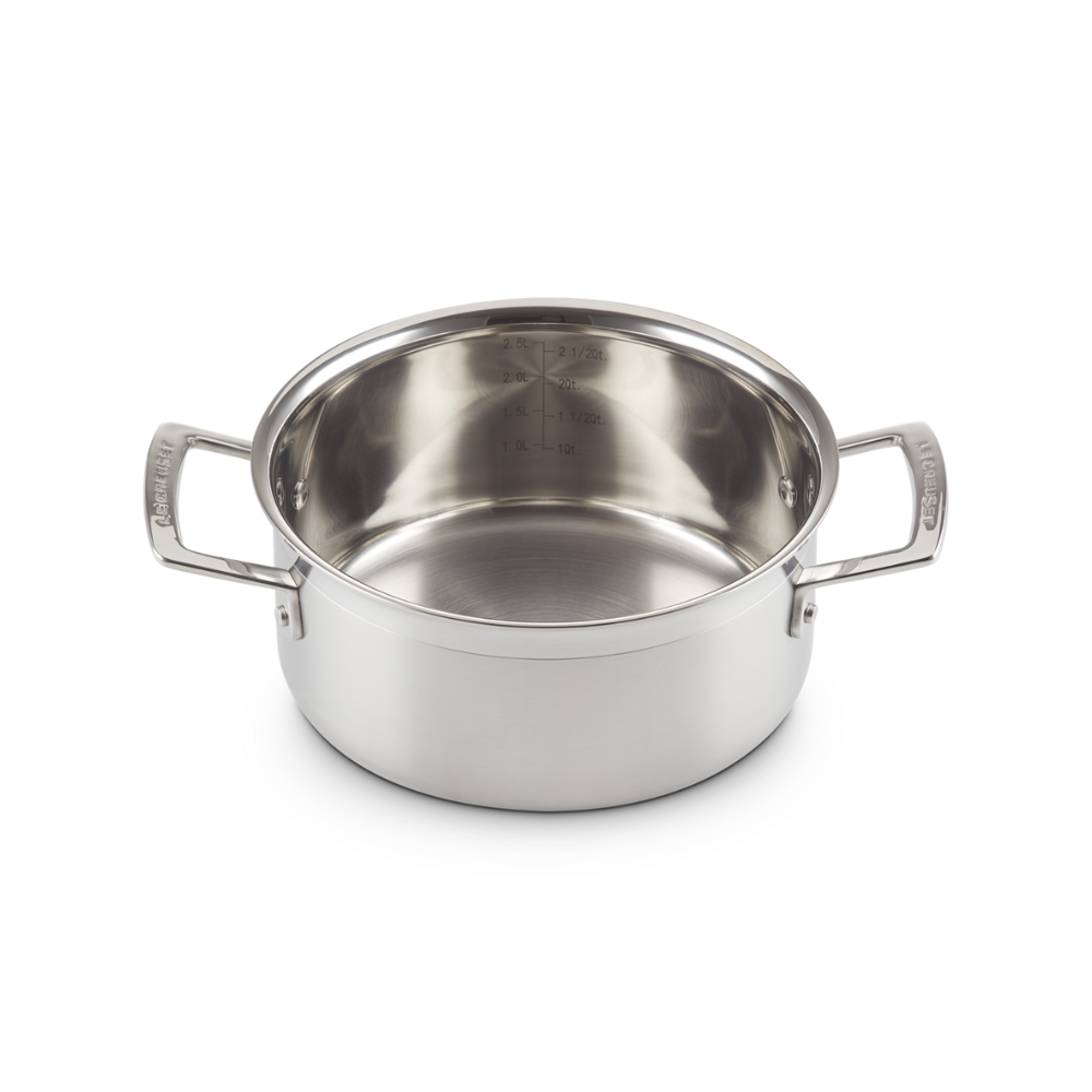 Le Creuset 3-ply Stainless Steel Casserole 20cm