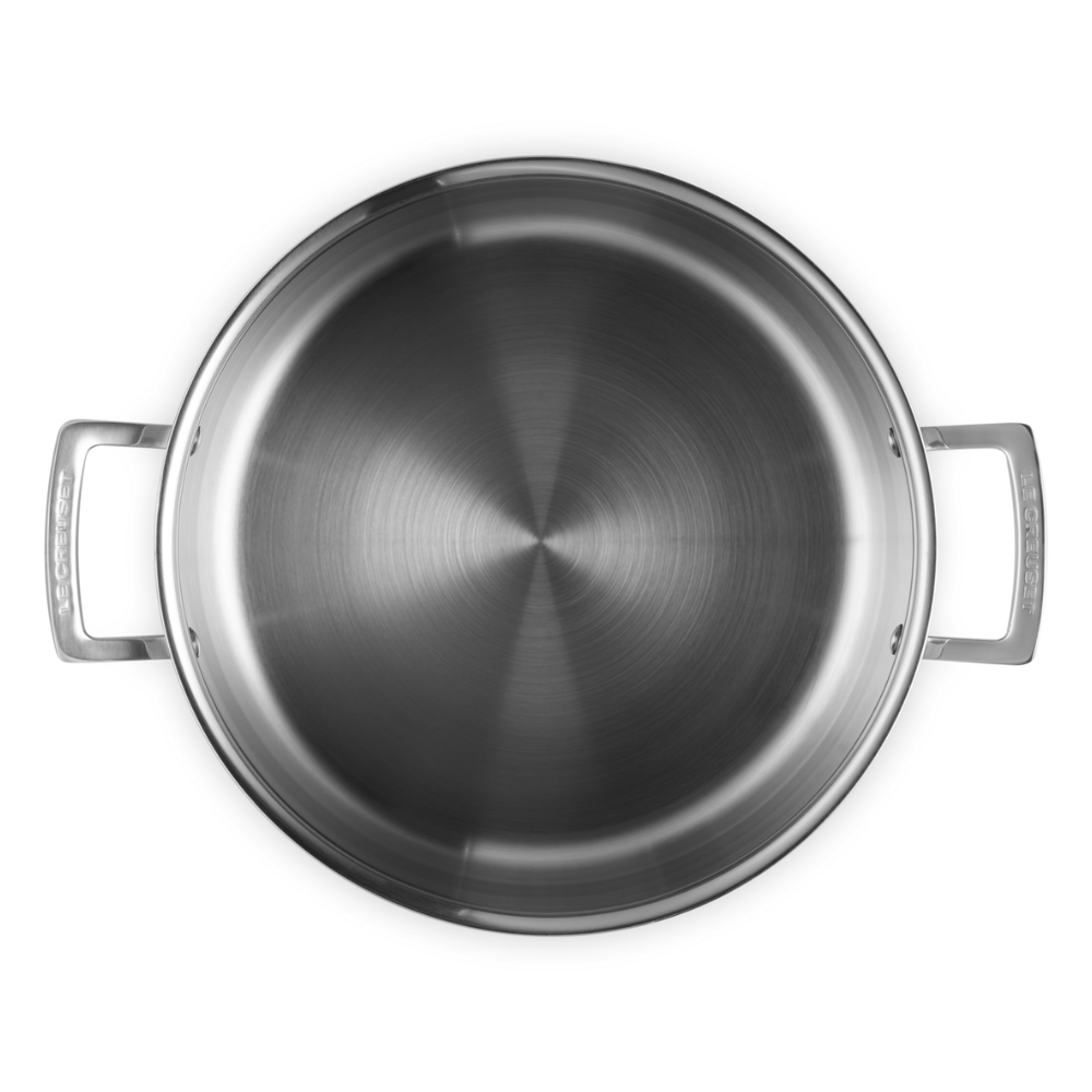 Le Creuset 3-ply Stainless Steel Deep Casserole (5)