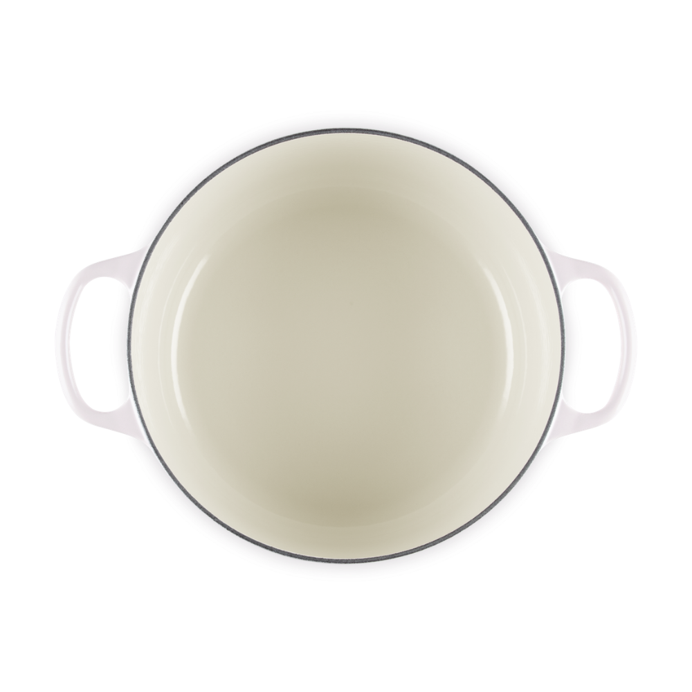 Le Creuset Round Casserole 26cm Petal Shell Pink (2)