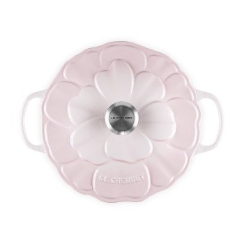 Le Creuset Round Casserole 26cm Petal Shell Pink